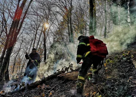Georgia fighting to contain forest fire lasting for already two days