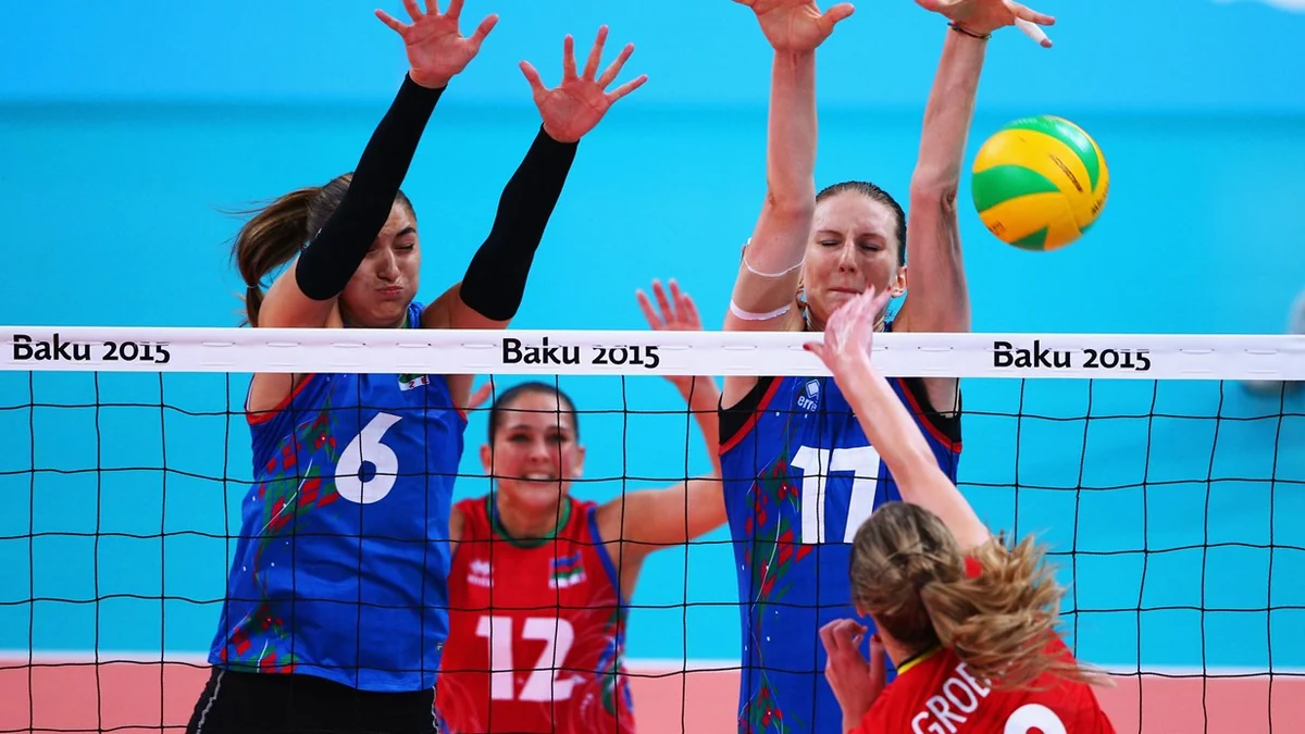 Bakı 2015: Azərbaycanın qadın voleybolçuları yarımfinala vəsiqə qazanıb