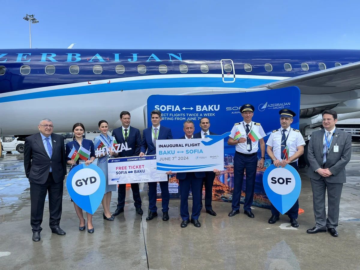 AZAL completes its inaugural flight to Sofia