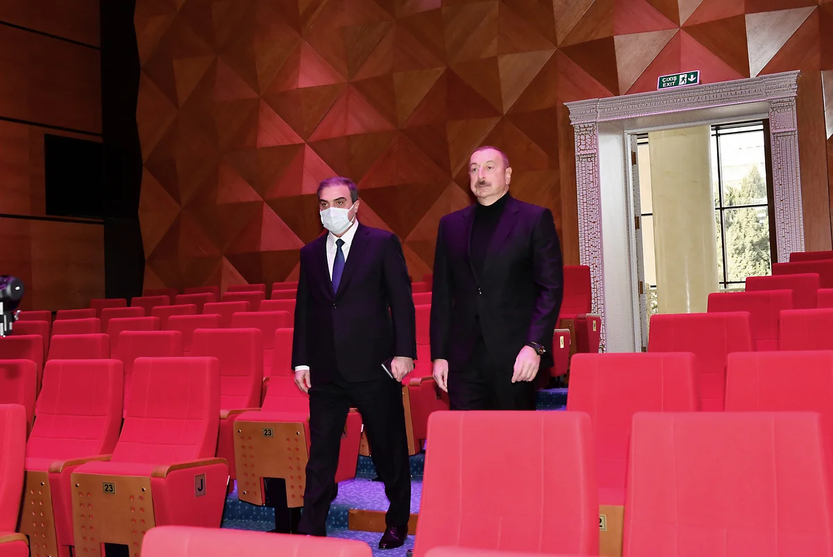 Ilham Aliyev attends inauguration of new building of Ganja State Drama Theater