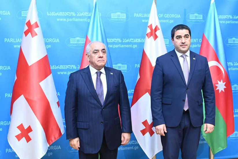 Azərbaycanın Baş naziri Tbilisidə Gürcüstan parlamentinin sədri ilə görüşüb