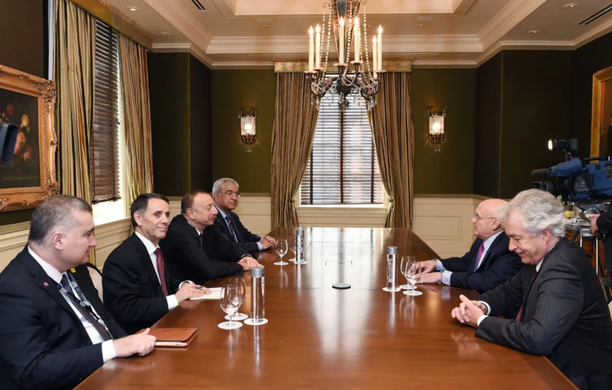 President Ilham Aliyev met with US public figures