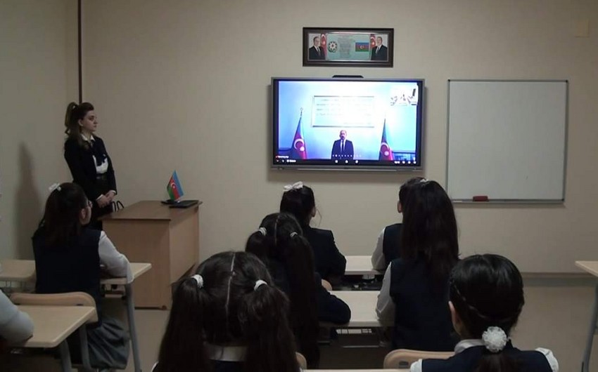 Naxçıvanda Xocalı soyqırımı ilə bağlı interaktiv dərsə 200-dən artıq məktəb qoşulub