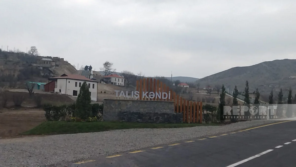 Talış kəndinin yenilənən infrastrukturu - FOTOREPORTAJ