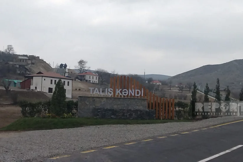 Talış kəndinin yenilənən infrastrukturu - FOTOREPORTAJ