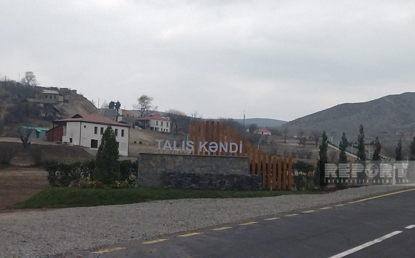 Talış kəndinin yenilənən infrastrukturu - FOTOREPORTAJ