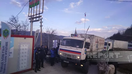 Xankəndi-Laçın yolunda sülhməramlıların daha 11 avtomobili maneəsiz keçib - YENİLƏNİB-5