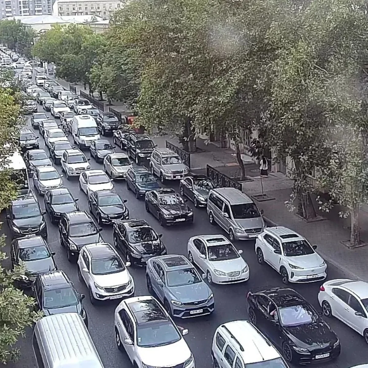 Bakının bir sıra yollarında tıxac müşahidə edilir