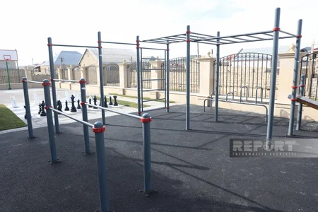 Türkan qəsəbəsində idman zalının açılışı olub