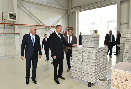 Prezident İlham Əliyev Balaxanı Sənaye Parkının açılışında iştirak edib