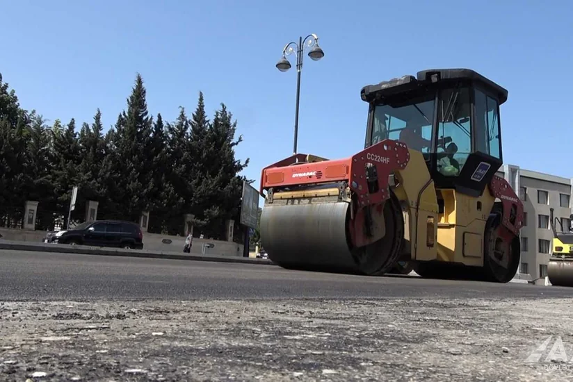 “Qələbə dairəsi”dən “20 Yanvar” dairəsi istiqamətində asfaltlanma işləri yekunlaşıb
