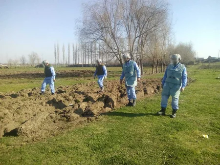 Ağdamda top mərmisi tapılıb