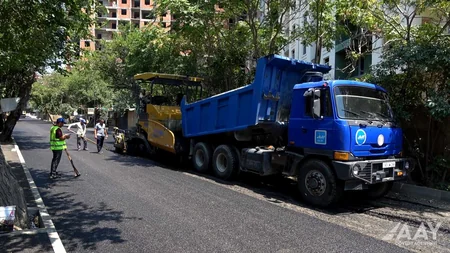 Bakının Kazım Kazımzadə küçəsi təmir edilib
