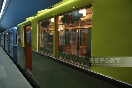 Bakı metrosunda retro vaqonların növbəti nümayişinə başlanılıb