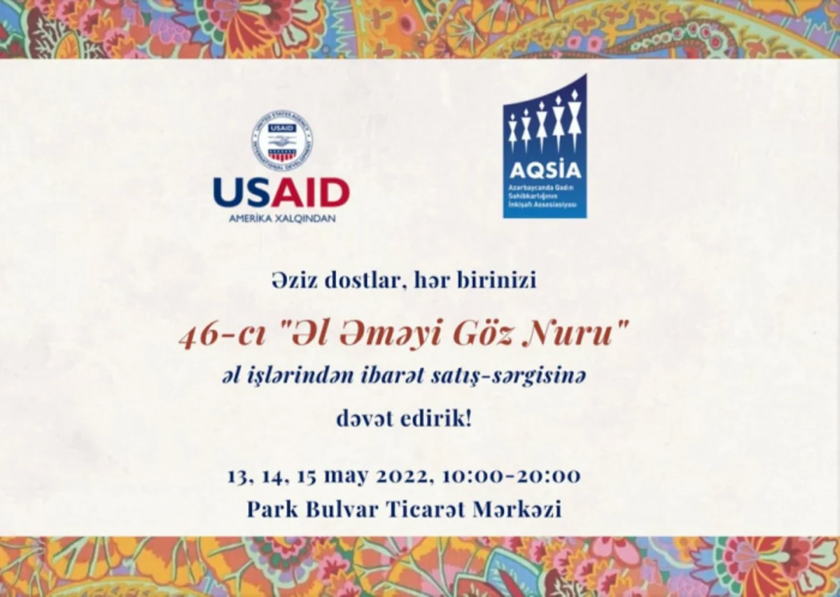 Bakıda qadın sahibkarların əl işlərindən ibarət sərgi təşkil ediləcək