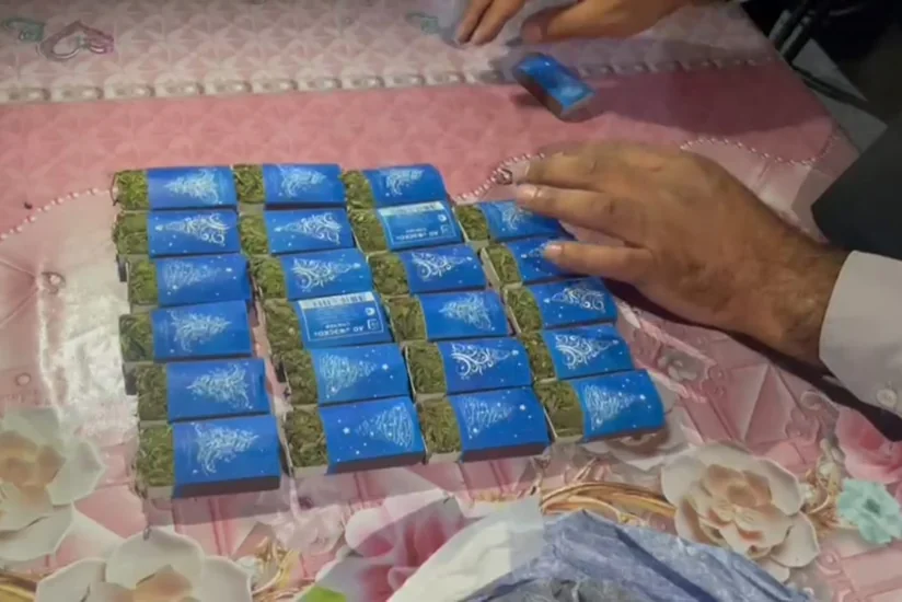 Kür çayı sahilində çətənə kolu yetişdirən şəxs saxlanılıb