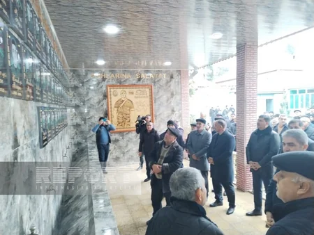 Göyçayda şəhidlərin xatirəsinə inşa edilən bulaq kompleksinin açılışı olub
