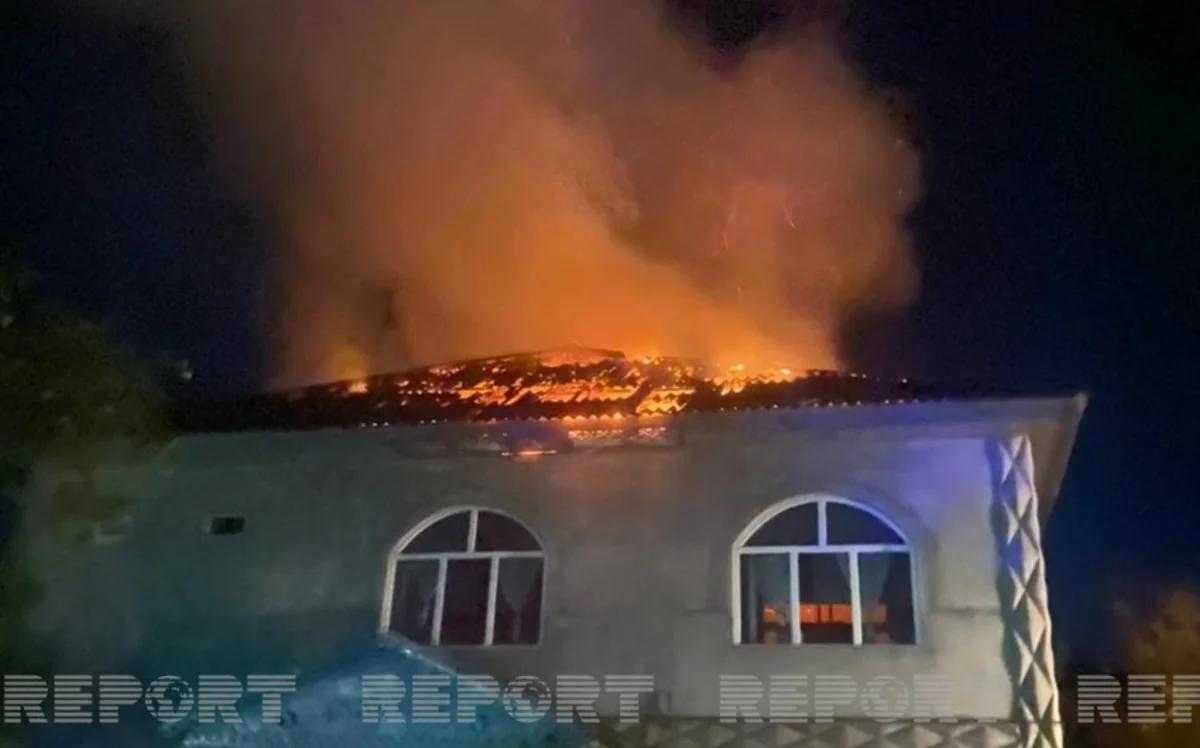 Gədəbəydə evdə yanğın olub, 2 qadın tüstüdən zəhərlənib