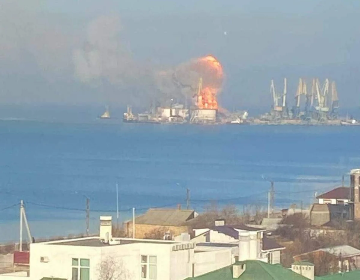 Ukraine destroys Russia's large landing ship