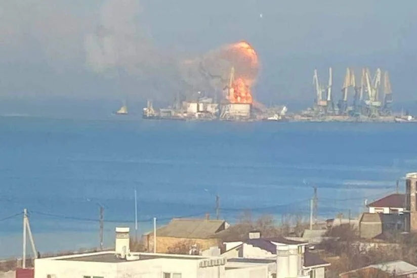Ukraine destroys Russia's large landing ship