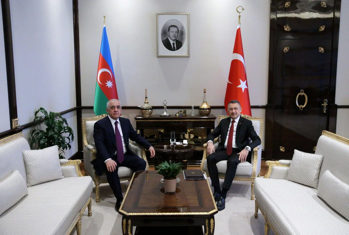Azerbaijani PM sends letter to Vice President of Turkey
