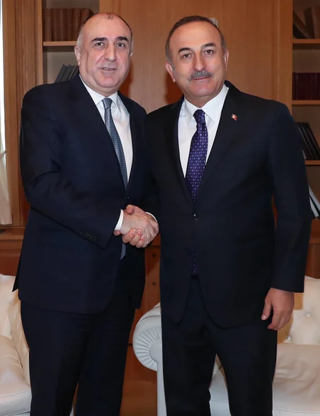 Elmar Məmmədyarov Mövlud Çavuşoğlu ilə görüşüb