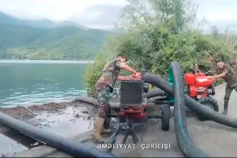 FHN: Nohur gölündə suyun səviyyəsi artıb, ətraf ərazilər üçün təhlükəli vəziyyət yaranıb