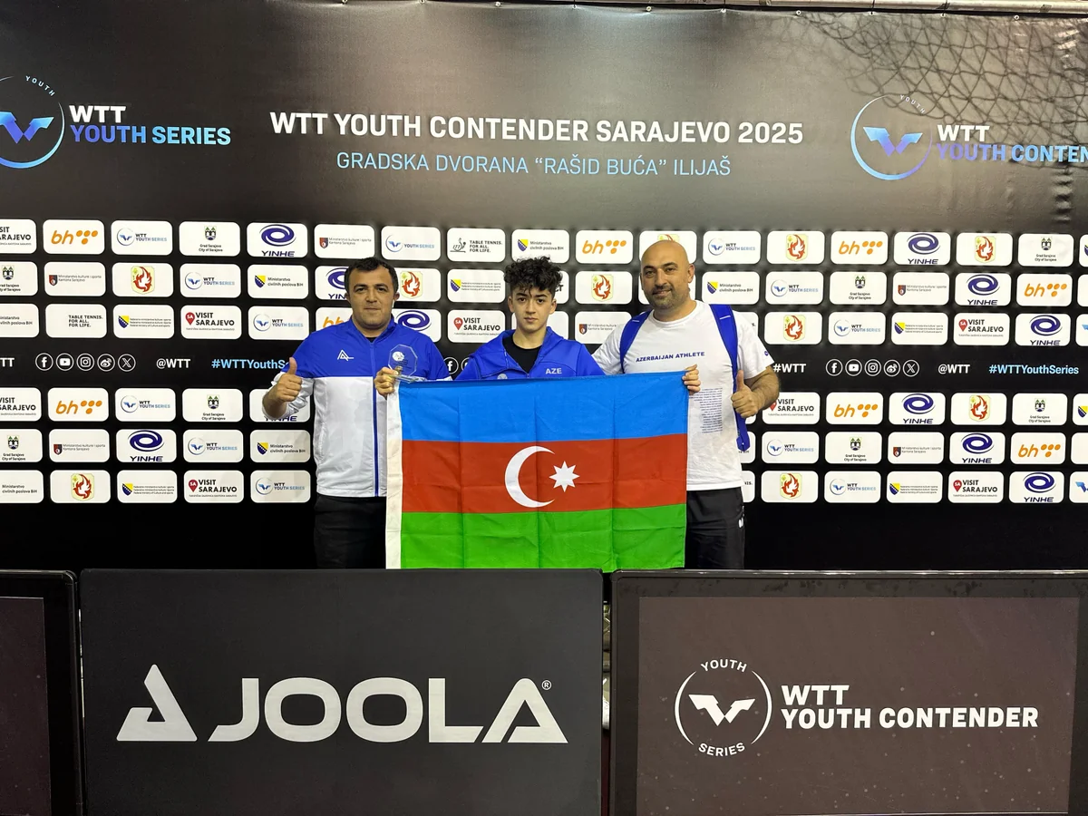 Azərbaycanın stolüstü tennisçisi beynəlxalq turnirin mükafatçısı olub