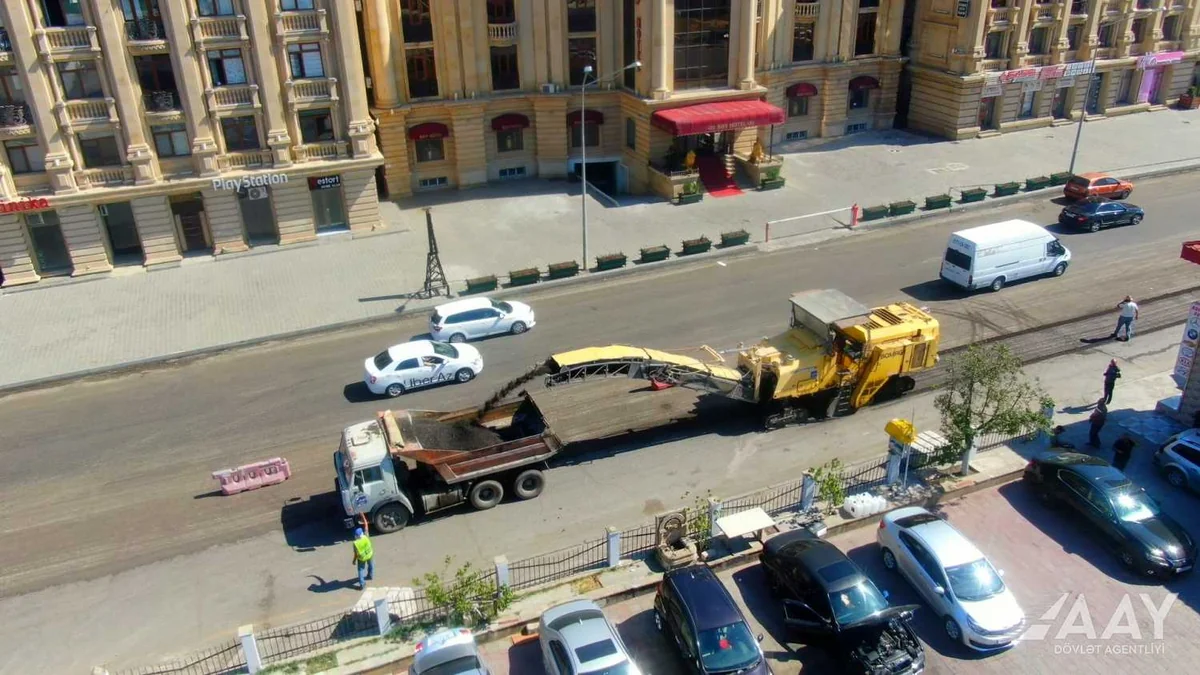 AAYDA: Salyan şosesində təmir işlərinə başlanılıb