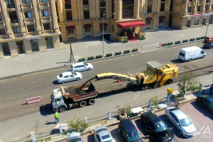 AAYDA: Salyan şosesində təmir işlərinə başlanılıb