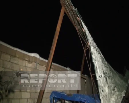 İsmayıllıda günlərdir yağan qar fəsadsız ötüşməyib