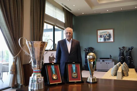 “Qarabağ”ın fəxri prezidenti Abdolbari Gozal klub rəsmiləri ilə görüşüb