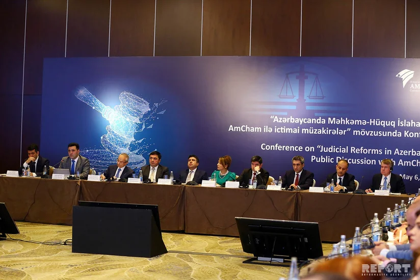 Bakıda Azərbaycanda Məhkəmə-Hüquq İslahatları: AmCham ilə ictimai müzakirələr adlı konfrans keçirilib