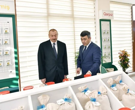 Prezident İlham Əliyev Tərəvəzçilik Elmi-Tədqiqat İnstitutunun açılışında iştirak edib - YENİLƏNİB