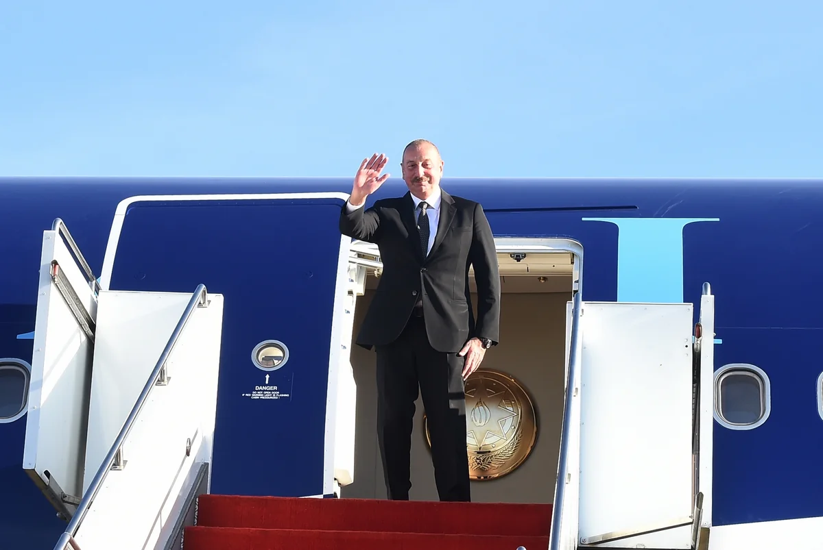 President Ilham Aliyev completes his working visit to Kazakhstan