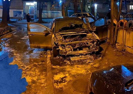 Ukraynada klub rəsmisinin maşını yandırılıb