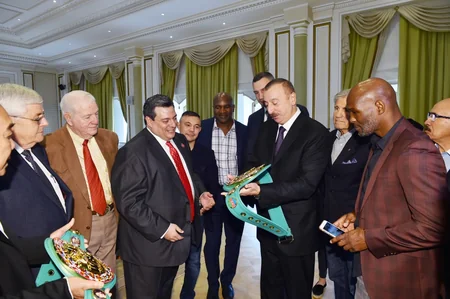 President Ilham Aliyev receives participants of 55th Convention of World Boxing Council