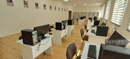 Sarıcalı kənd tam orta məktəbinin binası müasir tələblərə uyğun inşa edilib
