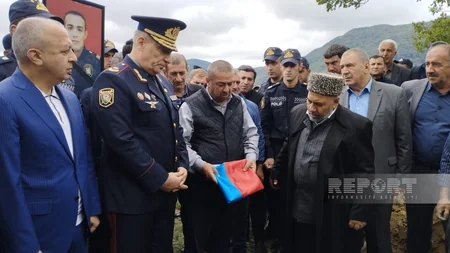 Füzulidə minaya düşərək şəhid olan polis əməkdaşı Seyfi Abdullayev dəfn edilib - YENİLƏNİB