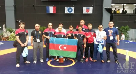 Azərbaycanın sərbəst güləş yığması dünya çempionatında ikinci yeri tutub - FOTO