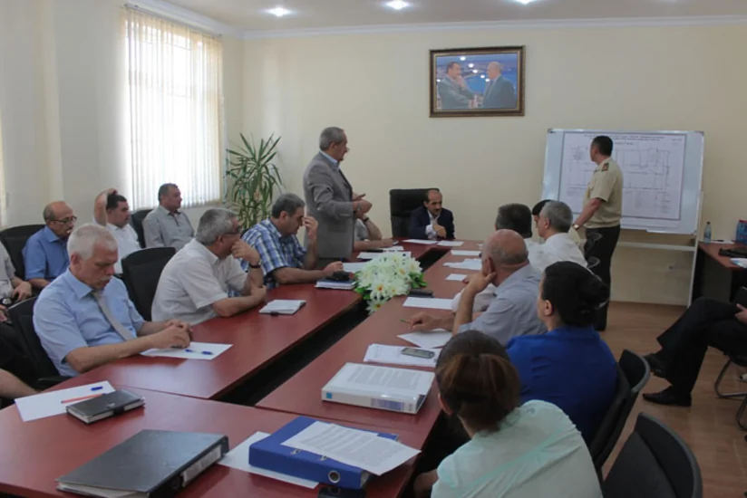 ​Ekologiya İdarəsində rəhbər heyətin mülki müdafiə məşqi keçirilib