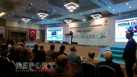 Türkiyənin ​Konya şəhərində beynəlxalq mədəniyyət, turizm və media qurultayı keçirilib - FOTO