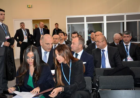 Mehriban Aliyeva and Leyla Aliyeva attend COP21 Climate Change Conference in Paris