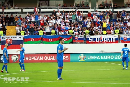 AVRO-2020: Azərbaycan Slovakiyaya böyük hesabla məğlub olub - FOTOREPORTAJ