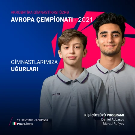 Avropa çempionatında çıxış edəcək Azərbaycan akrobatlarının adları açıqlanıb