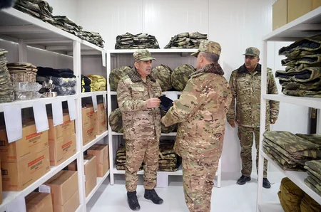 Проверена служебно-боевая деятельность военных объектов в Кяльбаджаре и Лачине