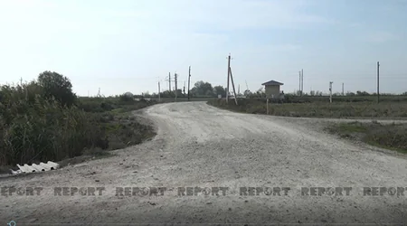 Kürdəmirin Muğanlı kəndində yol problemi sakinlərin narazılığına səbəb olub