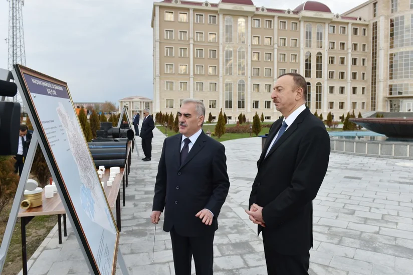 Naxçıvan şəhərdaxili su şəbəkəsi istifadəyə verilib