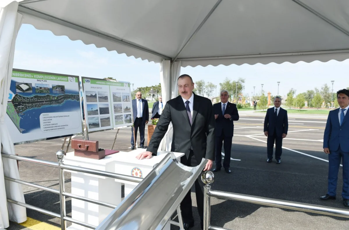 President Ilham Aliyev laid foundation of fish hatcheries in Pirallahi district