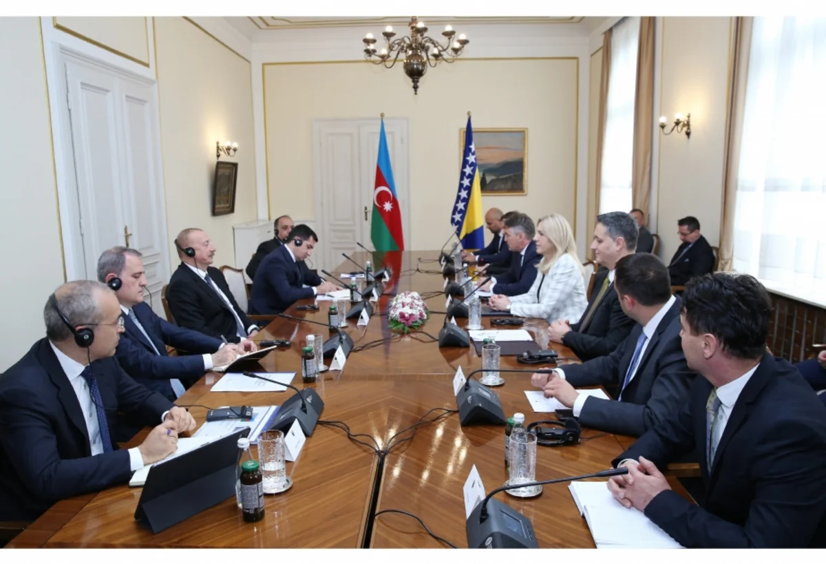 Prezident İlham Əliyevin Bosniya və Herseqovinanın lideri ilə geniş tərkibdə görüşü olub - YENİLƏNİB-2